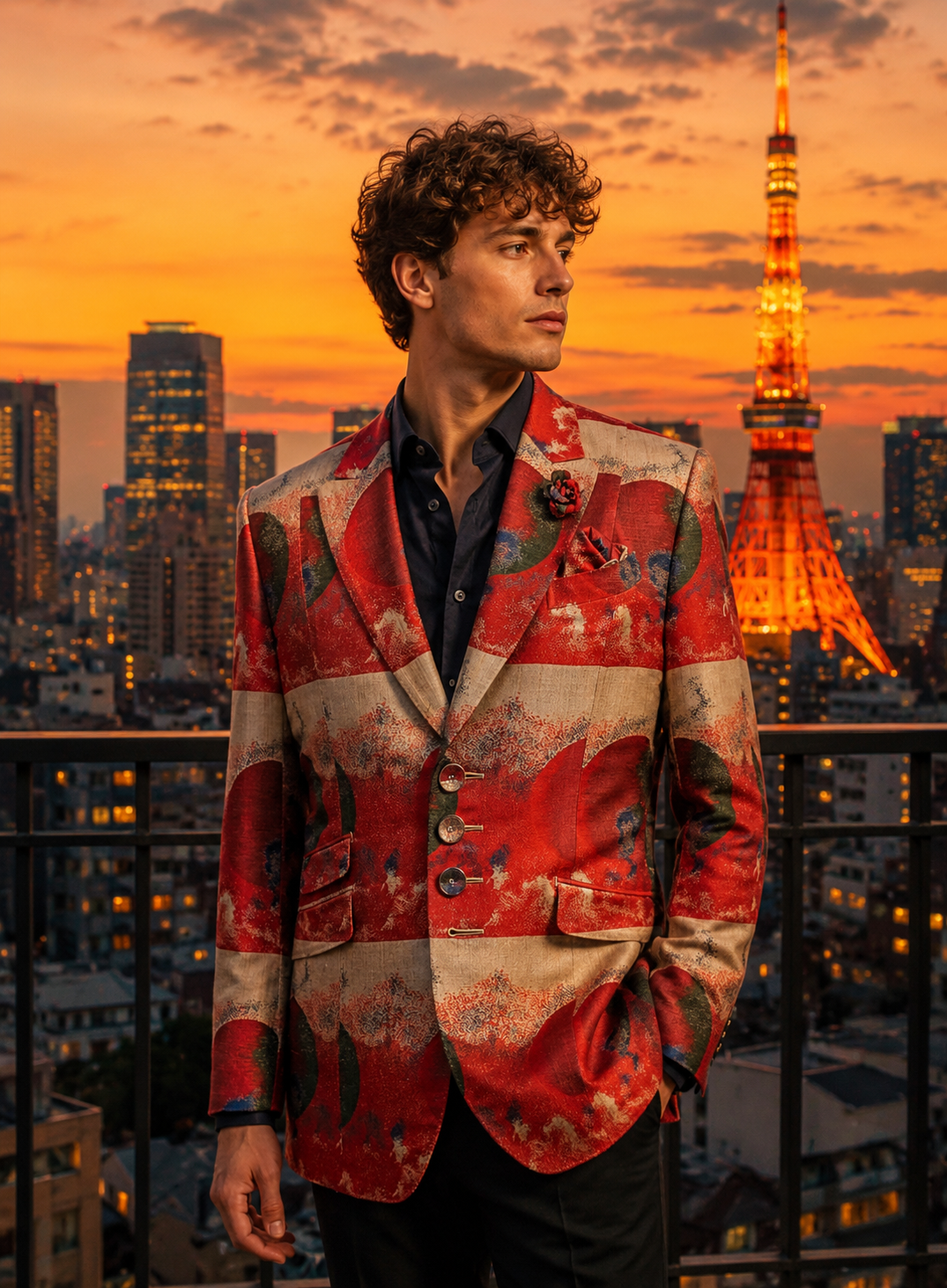 Ryunosuke TOKYO:威厳と伝統の象徴- 西陣織ジャケット Ryunosuke TOKYO:威厳と伝統の象徴- 西陣織ジャケット